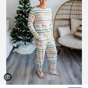 Little Sleepies Red and Green Pajama Set